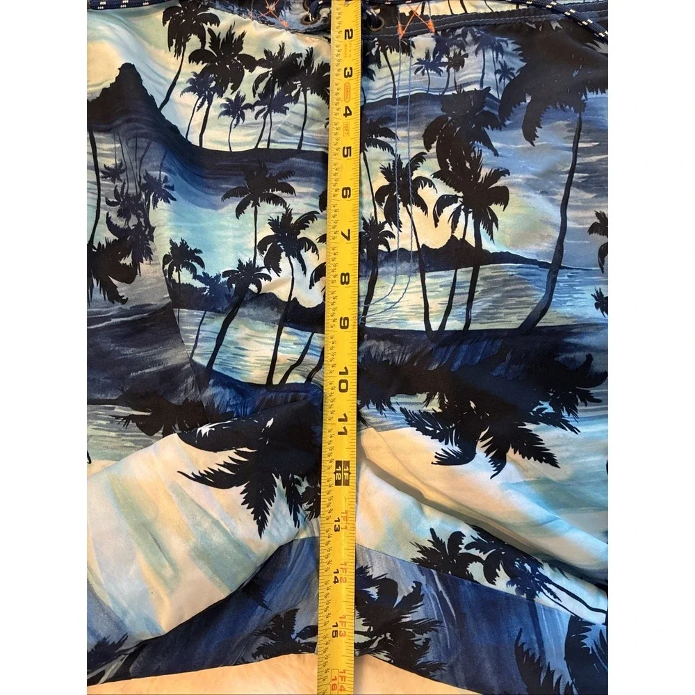 Tommy Bahama Relax Mens XXL Board Shorts Swim‎ Trunk Blue Hawaiian Tropical Palm